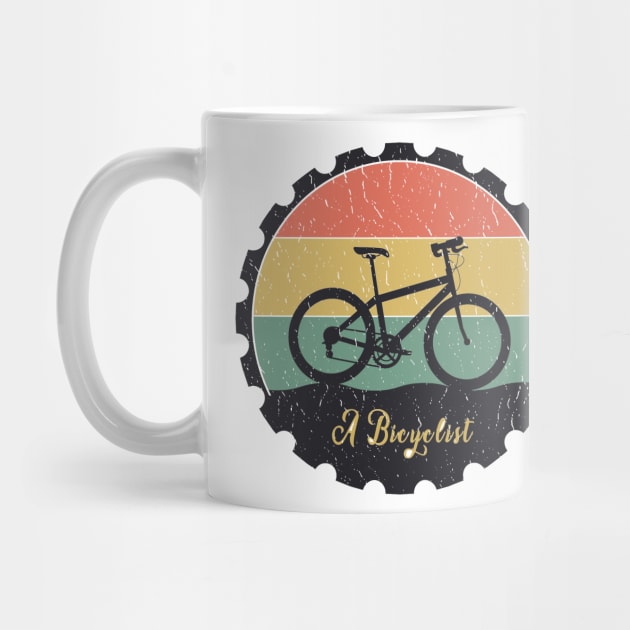 A Bicyclist Vintage Style Design by Artmoo